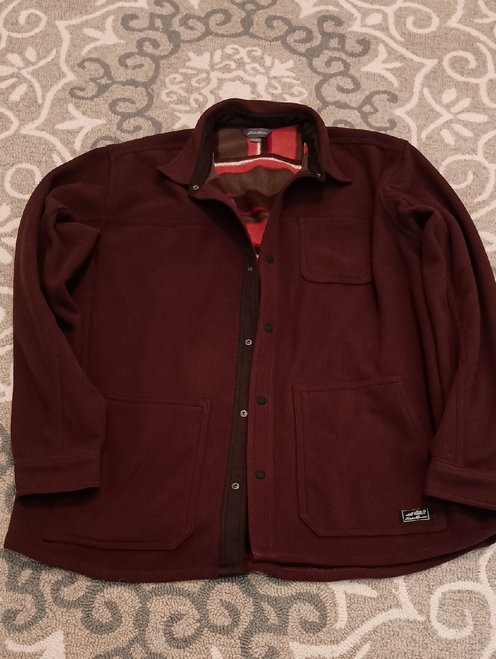 Eddie Bauer Fleece Lined Shirt Jacket